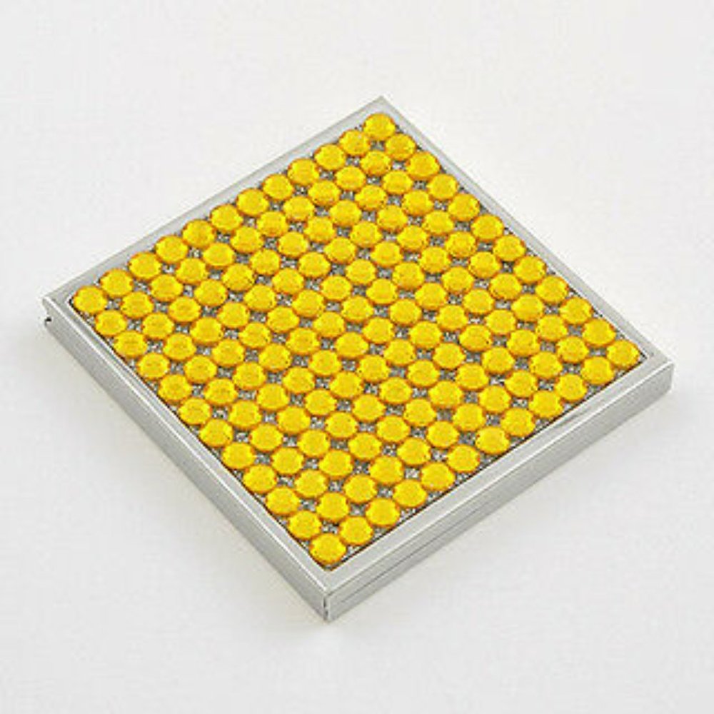 Crystal Rhinestone Compact Mirror Hand Mirror